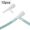 10Pcs Plastic Aquarium Fish   3 Way   Pump Control Valves (White)