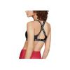 Under Armour Wordmark Strappy Solid Sportlette Women Tops Black 1342646-001