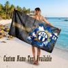 FC Zürich Design Beach Towel Custom Text Large Towel for Beach Vacation