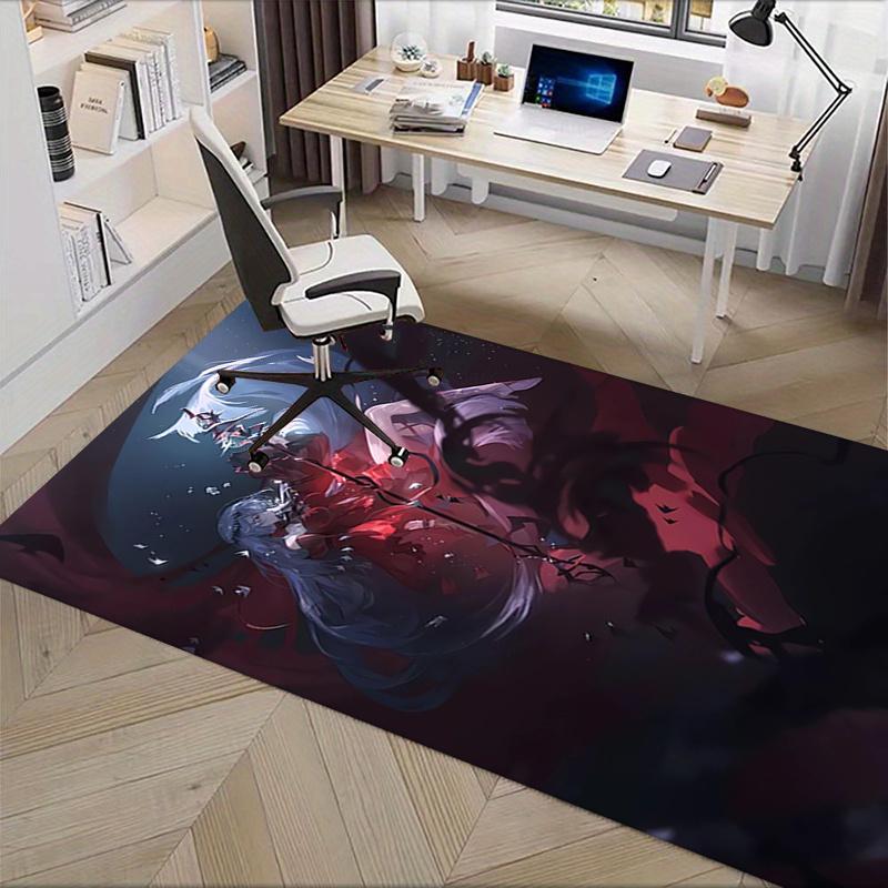 1pc skadi the corrupting heart Office Carpet Soft Polyester Entrance Carpet Washable Non slip Machin