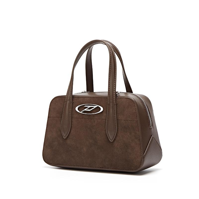 Niche Retro Pillow Bag Women's Fashion Portable Pillow Bag Women's Large-capacity Suede Hand Bag