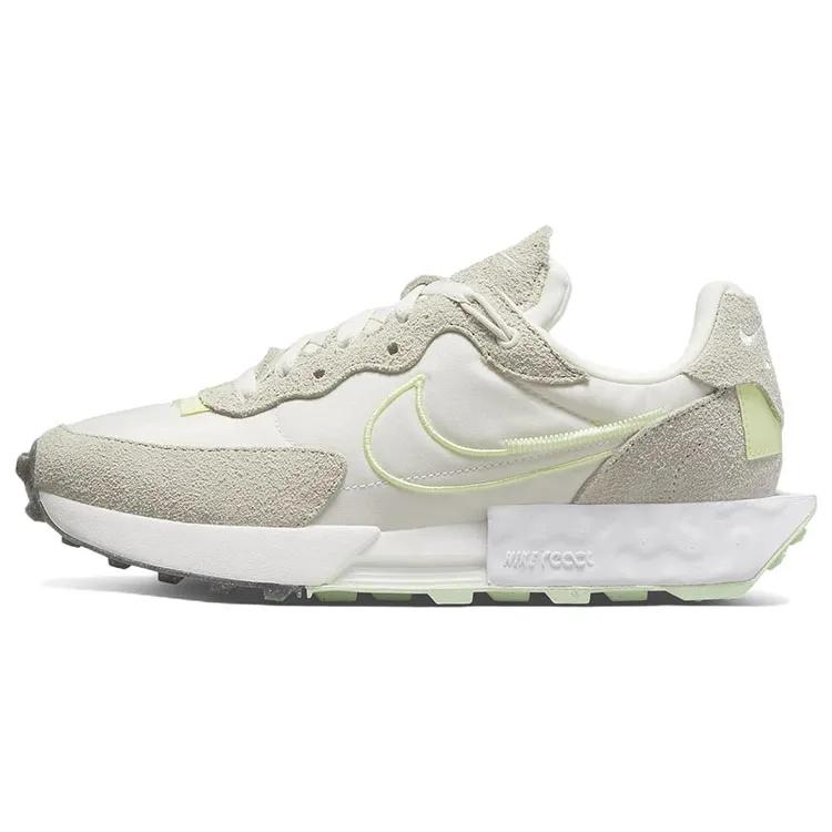 Nike Womens Fontanka Waffle 'Phantom Citron Tint' (women's sizes) Phantom / Light Orewood Brown / White / Citron Tint Running Shoes DC3579 002