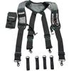 MELOTOUGH Gel Tool Belt Suspenders Work Belt Suspenders with Gel Shoulder Pad for Electrican/Construction/Farmer (Trigger Snap Hook End Work