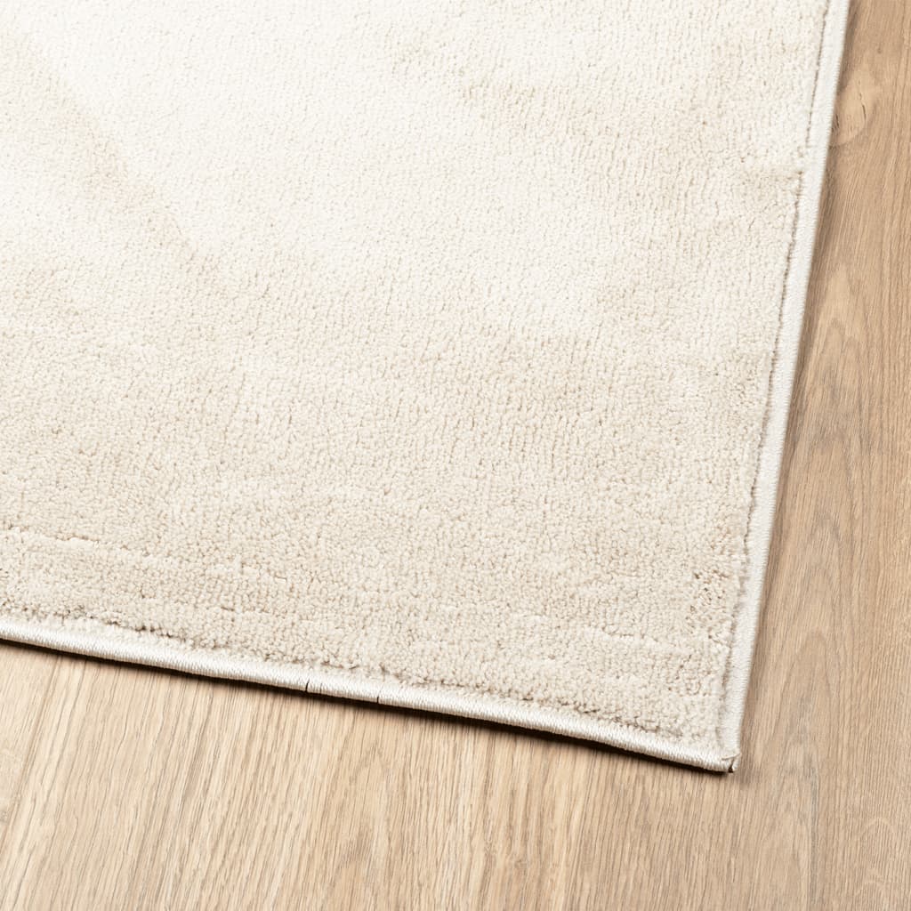 Oviedo Short Pile Rug Beige 140 X 200 Cm