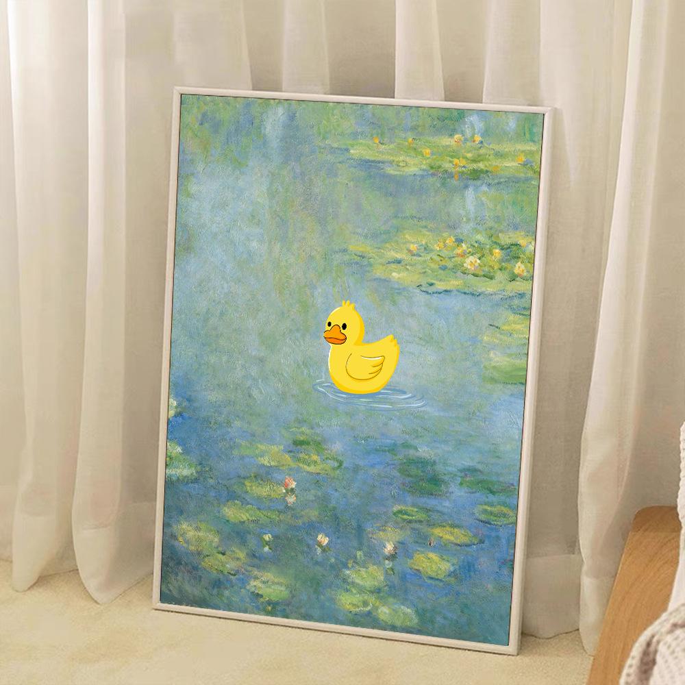 Lustige schwarze Katze Wandkunst Van Gogh Sternennacht Poster Abstrakte berühmte Reproduktion Leinwand Malerei Ästhetisches Zimmer Home Decor