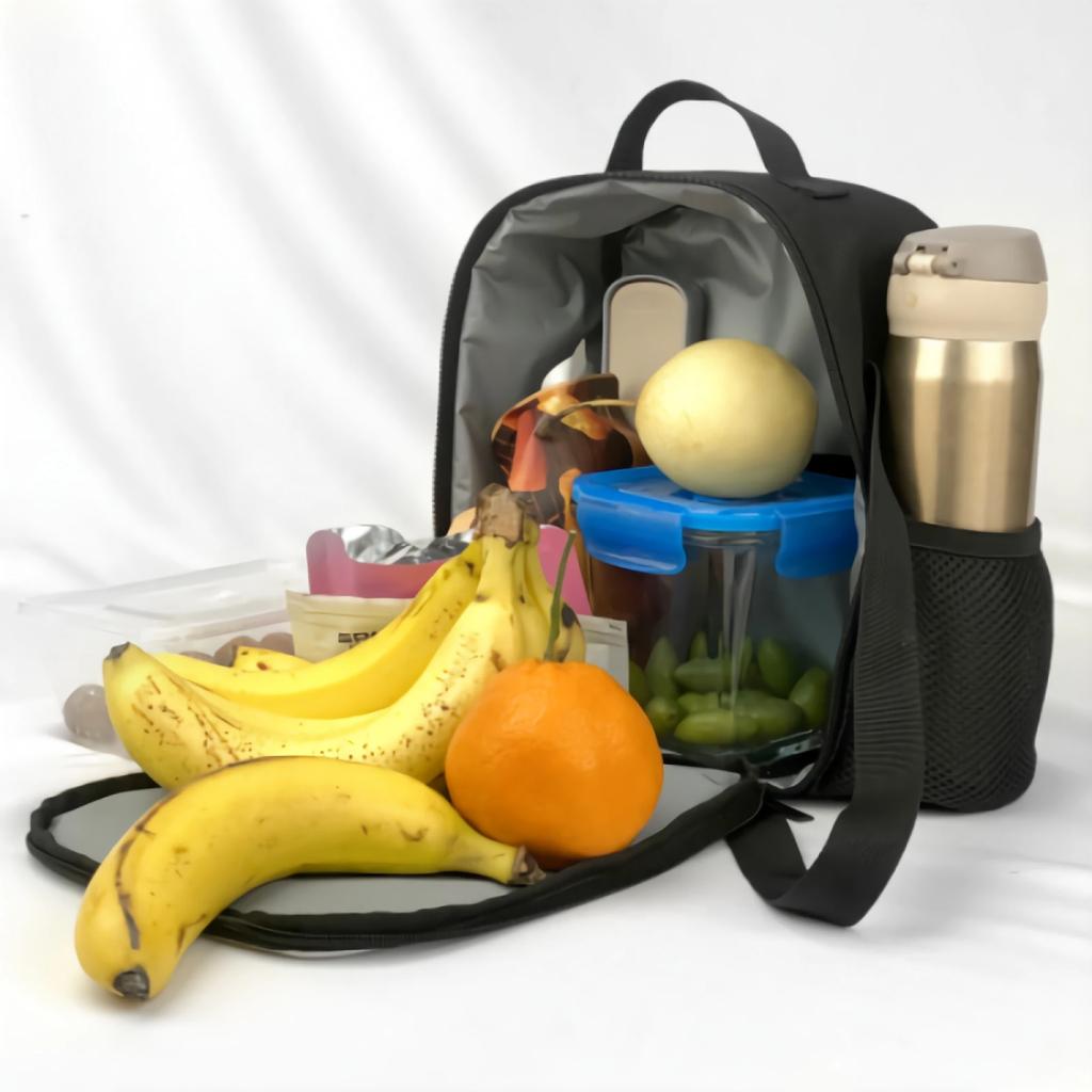 Yellow Baseball Ball In Fire And Water Insulated Thermal Lunch Bag for Kids Washable Tote Lunch Container for School Travel Work
