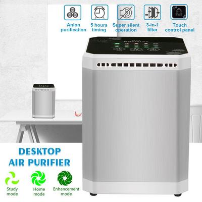 Mini Ionic Desktop Air Purifier Negative Ion Generator Timing With Filter Humidifier Fresh Portable Office Home 3 In 1