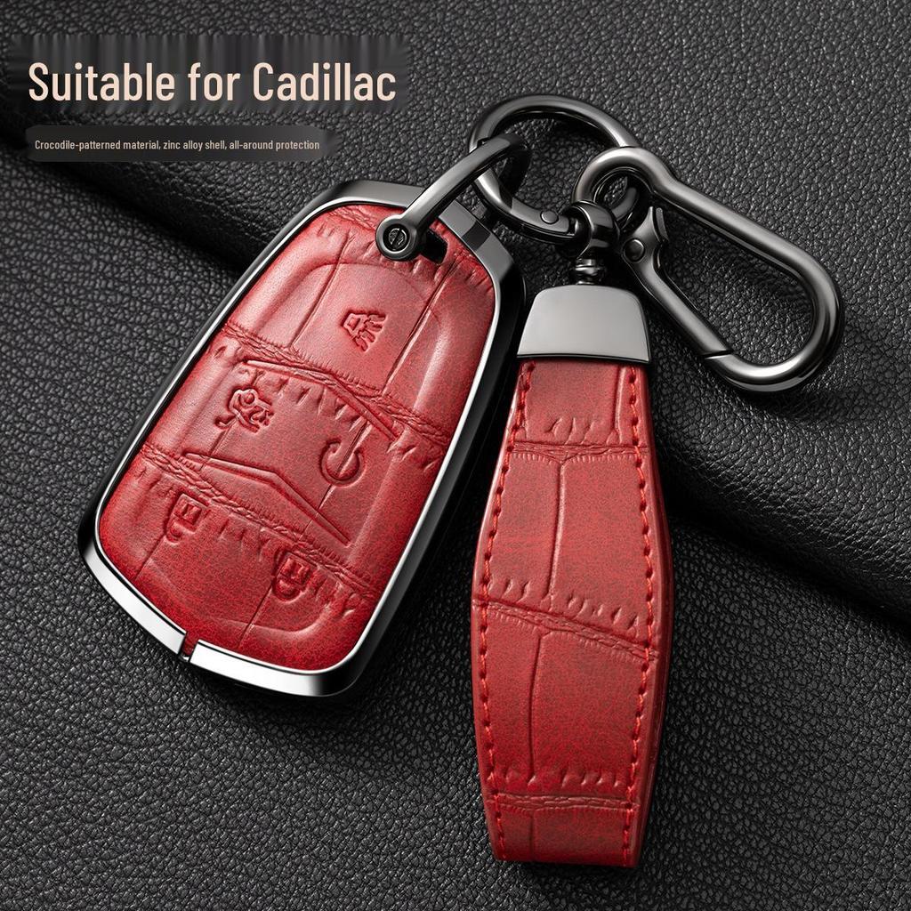 Cadillac XT5/CT6/XT4/XTS Leather Key Cover for Men and Women