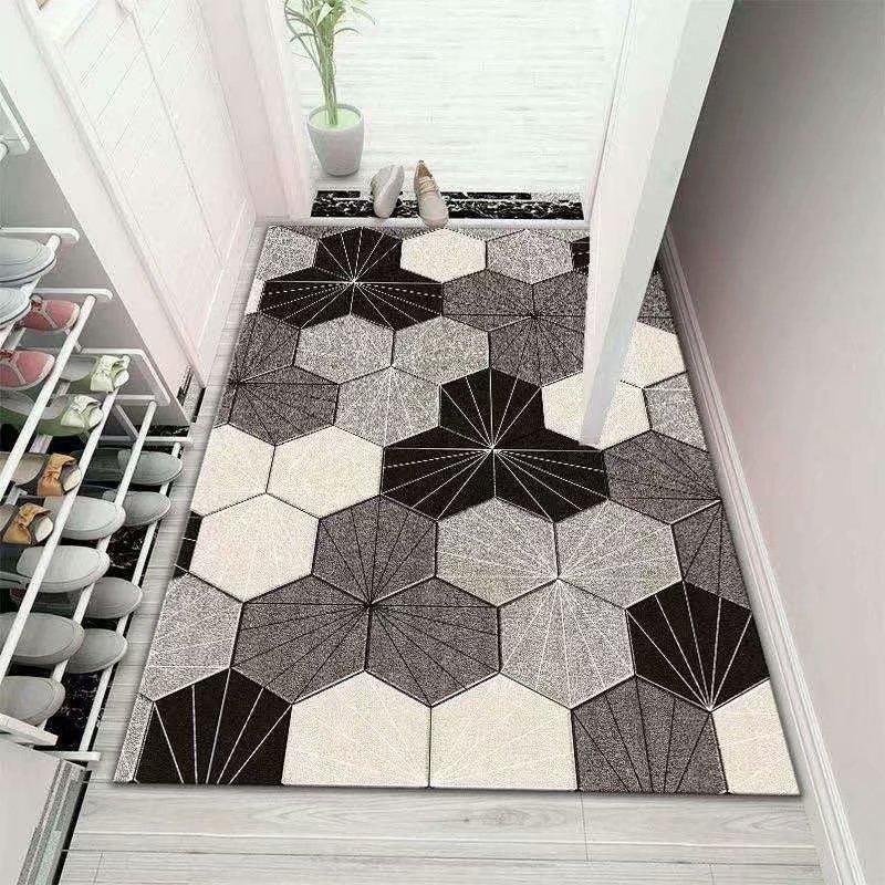 

Коврик из ПВХ кожи для входной двери, домашний напольный коврик, водонепроницаемый ковер для дома, коврик для прихожей 100 * 160cm