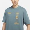 Jordan Minimalist Alphabet Logo Print Crew Neck T-Shirt Men Tops Mineral-Slate-Blue DV3076-384