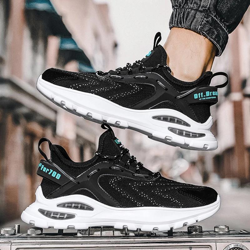 Fashion Men Sneakers Mesh Casual Shoes Lac-up Men Shoes Breathable Vulcanize Shoes Walking Sneakers Zapatillas Hombre