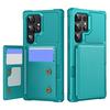 For Samsung Galaxy S24 Ultra Case Card Slot Kickstand Leather+TPU Reinforced Corner Phone Cover