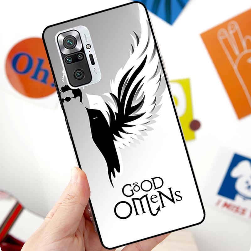 Good Omens Case For Xiaomi Redmi Note 12 Pro 11 8 9 10 Pro 9S 10S 11S 12S Redmi 12C 10C 9C 10A Cover