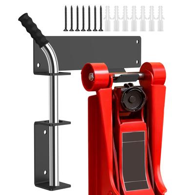 Wall Mount Floor Jack Holder Storage Steel Car Hydraulic Jack Stands Rack Garage Tool Organizer Trailer Accessory