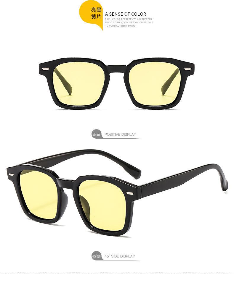 JYL TS Sunglasses Small Square INS UV Unisex/3351 B-8716 солнечный луч