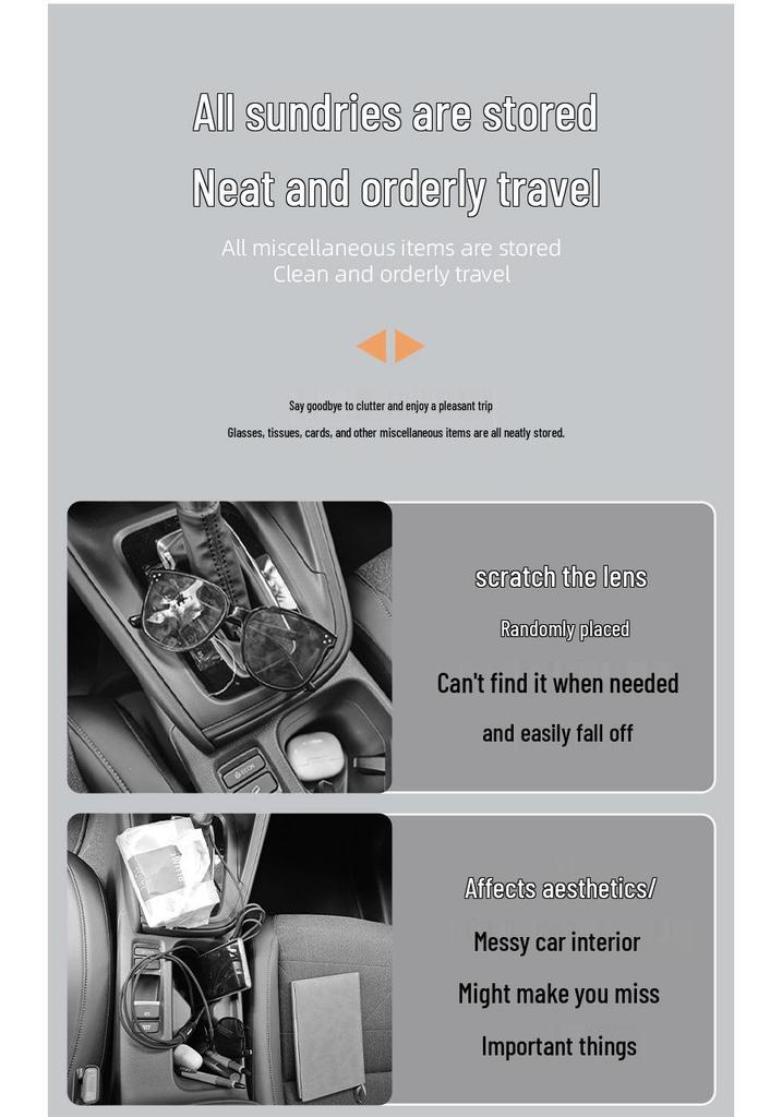 Multi-Functional Car Sun Visor Organizer: Glasses Case, Card Holder, Ticket Clip