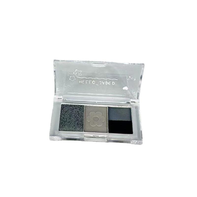 JADED 2022 New Pocket Eyeshadow Palette: Four-Color Black Rose Earth Tone Matte & Glitter Shades