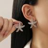 Trendy Gold Color Simulated Starfish Stud Earrings for Women Exquisite Small Star Pearl Earring Summer Beach Daily Jewelry