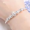 925 Silver Bracelet Double Layer Pearl Bracelet for Women Girl Vintage Luxury Design Bead Korean Jewelry Charm Bracelet