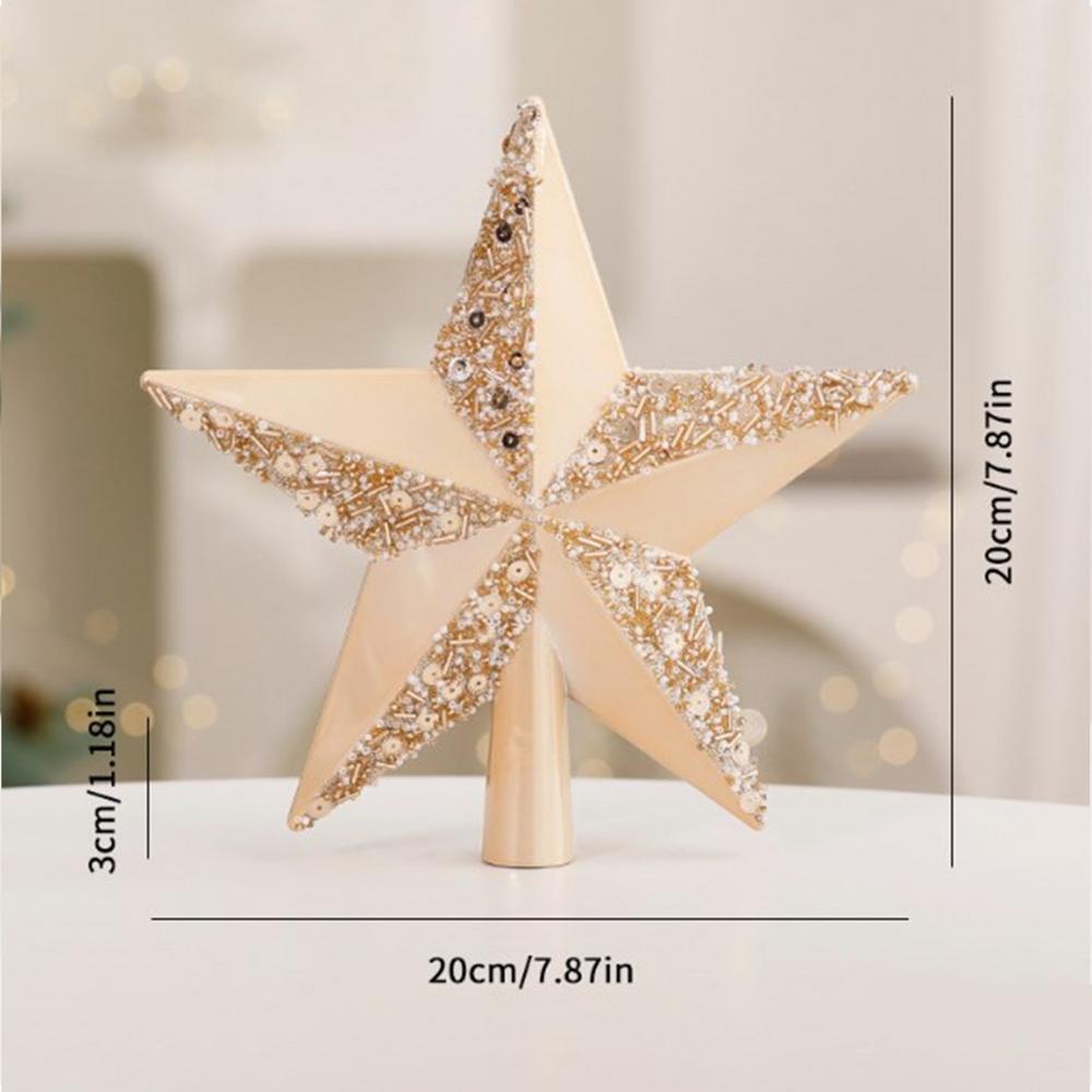 Star For Christmas Tree Top Glitter Star Decoration Topper Star Treetop Ornaments Holiday Decoration For Christmas Tree Ornament