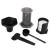 Coffee Press Portable Coffee Maker Household Press Drip Coffee Machine with 400Pcs Filter PaperBlack