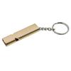 Flat Aluminum Dual Frequency Survival Whistle Double Barrel Outdoor Survival Whistle EDC Tool