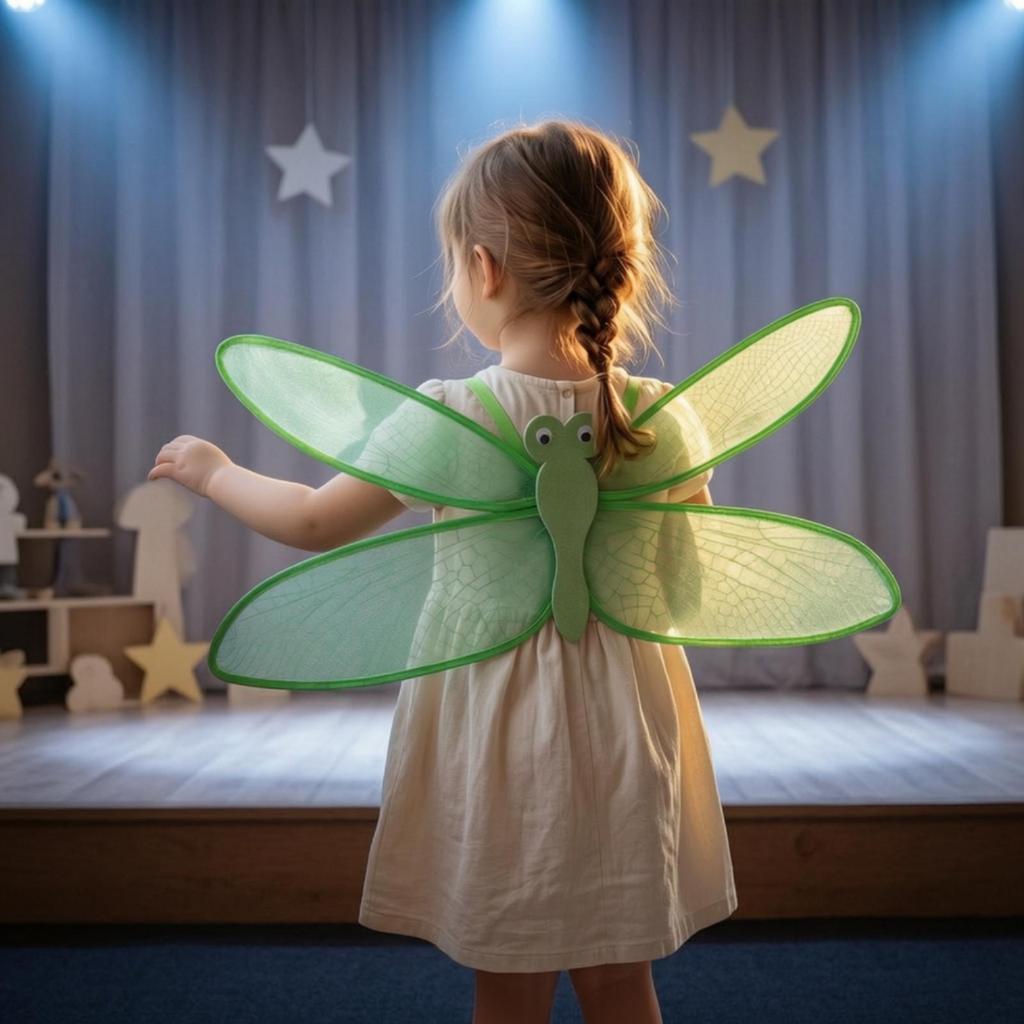 Easy To Wear Dragonfly Wing Costume Prop Translucent