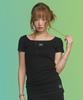 Aejeuon Square Line Tee / Black