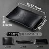 1PC Black Melamine Plate Canteen Thickened Plastic Cutlery Dinner Plates Non-breakable Barbecue Sushi Plate Kitchen Accessories