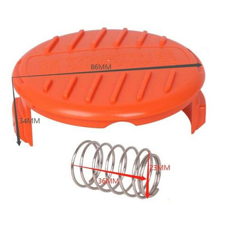 4pcs Grass String Trimmer Spool Line Cap Cover with Spring Lawn Mower Replacement for Most AF-100-3ZP Line Trimmer Models Set