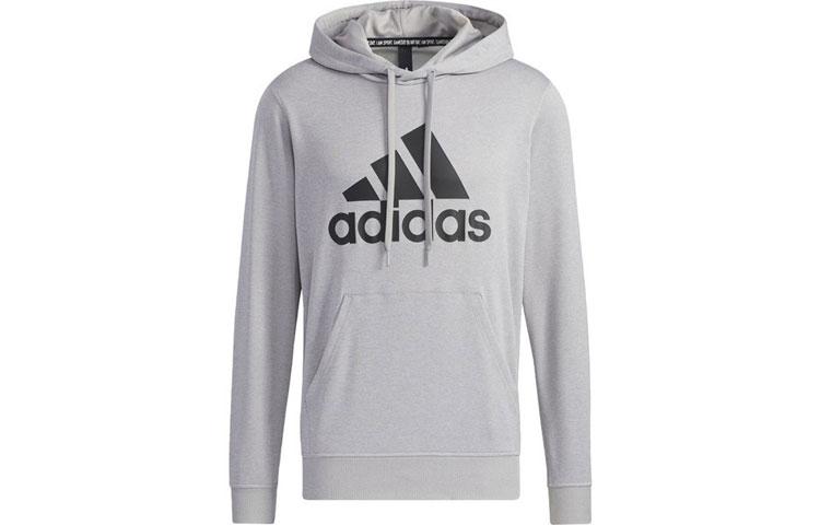 Adidas Sweatshirts Men s Gray Hooded Moderate Regular GN0828 XL