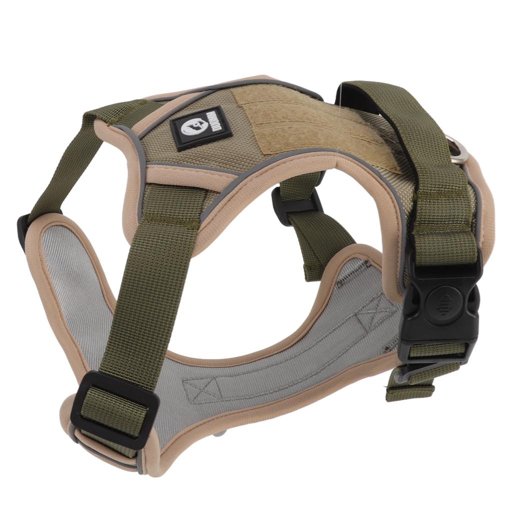 Pet Harness Adjustable Comfortable Breathable Escape Proof Reflective Dog Vest Harness for Large