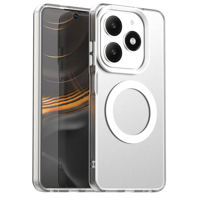 Magnetic Adsorption Wireless Charge Cover For Infinix Smart 8 Transparent Case For Infinix Smart 8 Case For Infinix Smart 8 Case