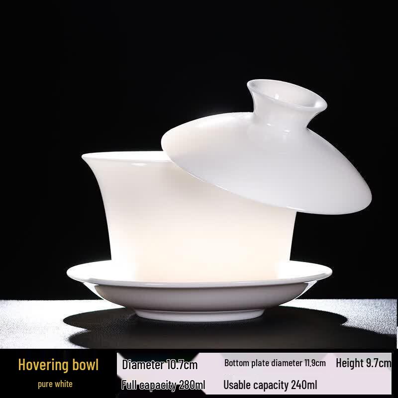 UOSO Rotating Ceramic Gaiwan Tea Bowl
