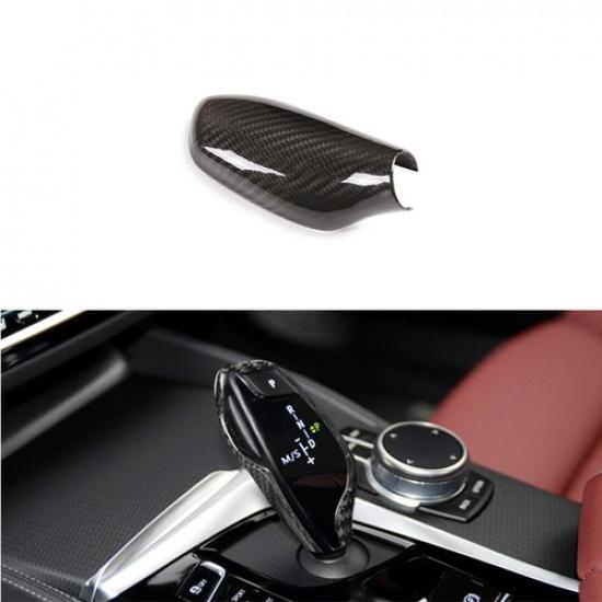 Real Carbon Fiber Car Center Gear Shift Knob Case For BMW 5 6 7 G30 G11 G32 18+