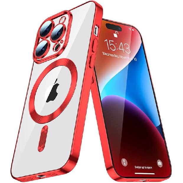 iPhone 16 Pro Max Magnetic Compatible Phone Case Magsafe Clear [Never Yellow] Camera lens protective film ultra-thin shockproof TPU Protective case
