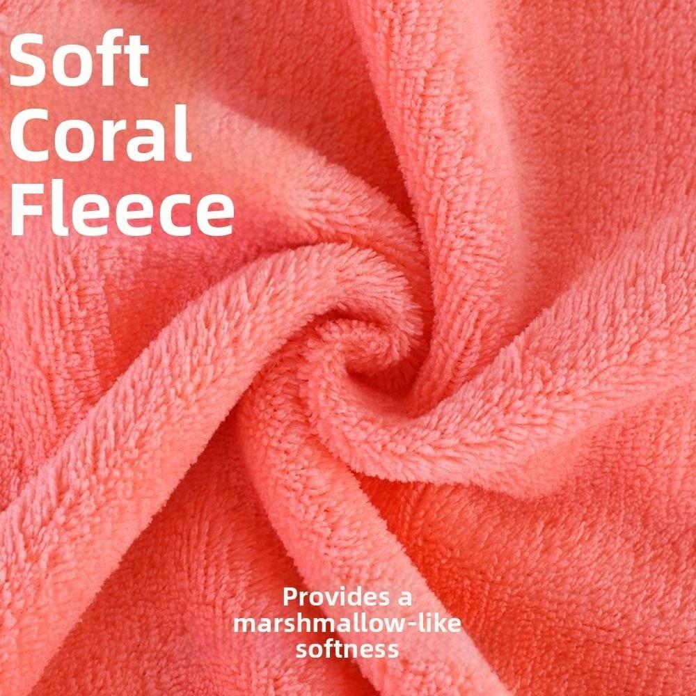 Thickened Bath Towel Absorbent Face Washing Towels Durable Coral Fleece Towel  Bathroom Shower