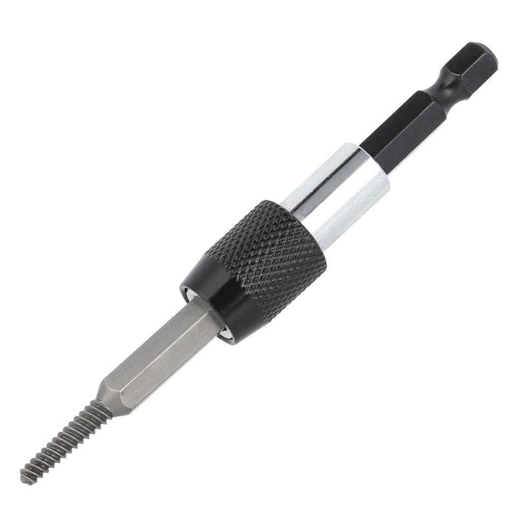 6 stk hodeløs skruetrekkersett for treverk sekskantet skaft Fintannstrippet fjernerverktøy