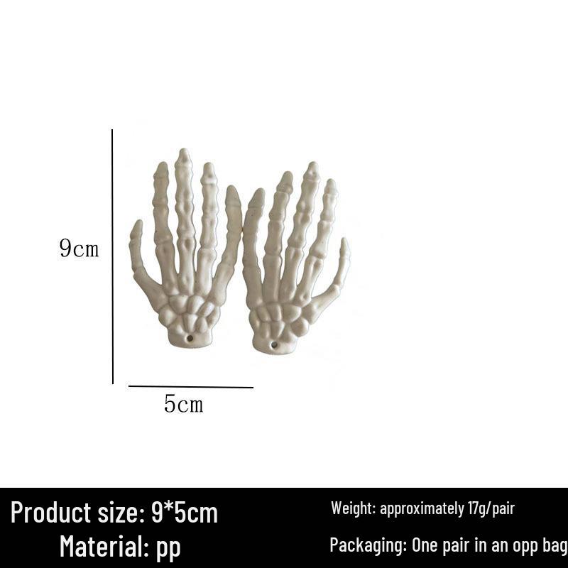 Luminous Halloween Skull Claw Finger Prank Prop & Decoration Ornament