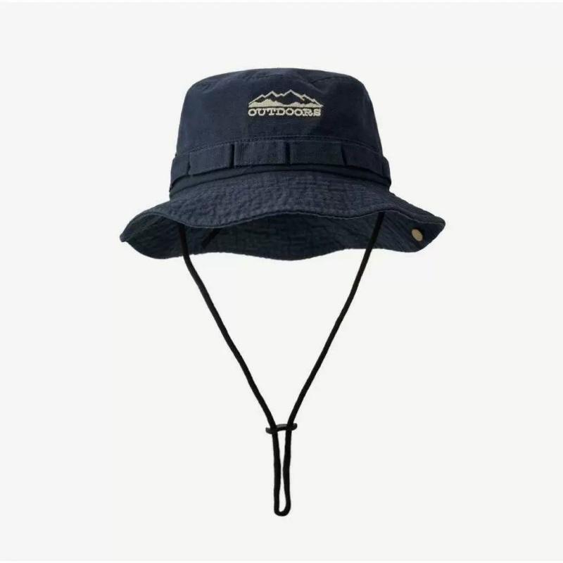 Chapeaux de Camping et d'Alpinisme d'Extérieur Chapeau de Pêcheur Fin Printemps et Été pour Hommes et Femmes Chapeaux de Soleil pour Randonnée, Pêche, Vélo 56-58cm black