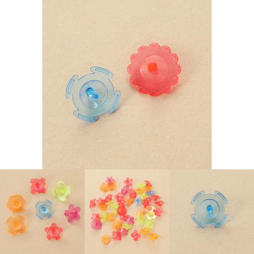 Plastic Hand Twist Transparent Gyroscope Toy For Kids Play And Collection