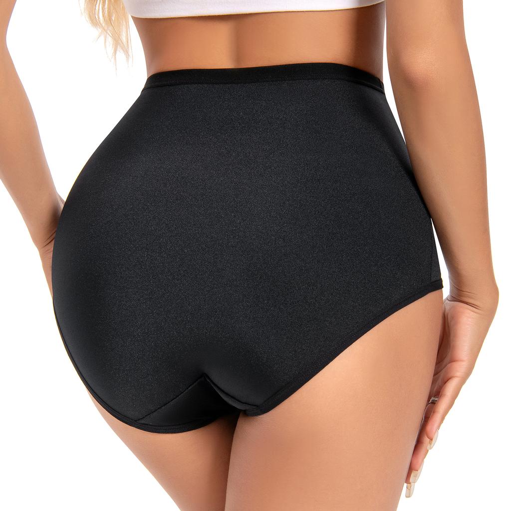 Women's High Waisted Underwear Slimming Shapewear Full Coverage Compression Briefs Postpartum Tummy Control Panties Waist Trainer Body Shaper