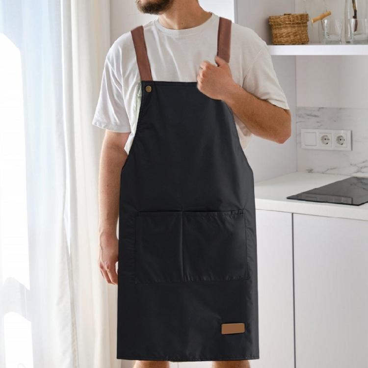 Comfortable Waterproof Kitchen Waist Apron Protects Against Oil Splashes for Kitchen Staff Home Food Processors