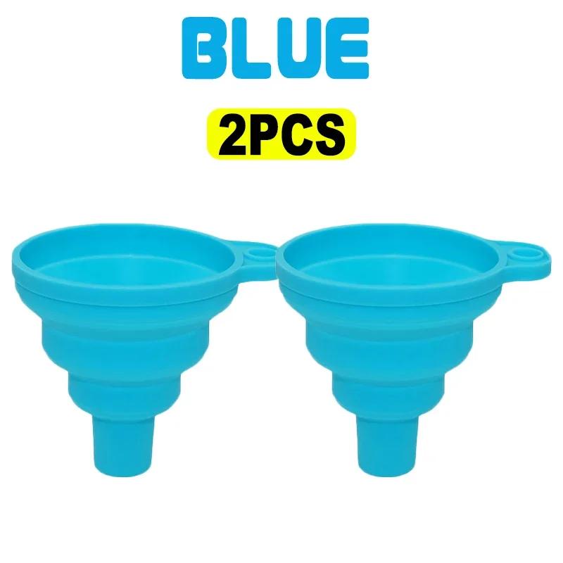 

1-10pcs Silicone Gel Collapsible Foldable Funnel Household Kitchen Cooking Tools Portable Wine Mini Portable Oil Pot Funnel