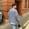 Autumn Cotton Plaid Long-Sleeved Shirt Men's and Women's Neutral Loose Casual Shirt Trendy Ins Couple Coat Top
