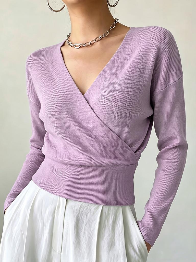 Women's Knitwear, Solid Color, Long Sleeve