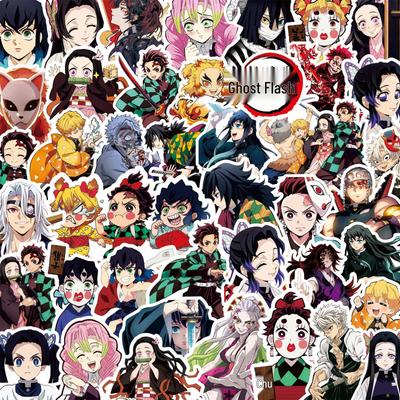 Demon Slayer Manga Charaktere Schwarzweiß Aufkleber - Dekoriere mit Tanjiro, Tomioka, Nezuko, Shinobu Handy DIY