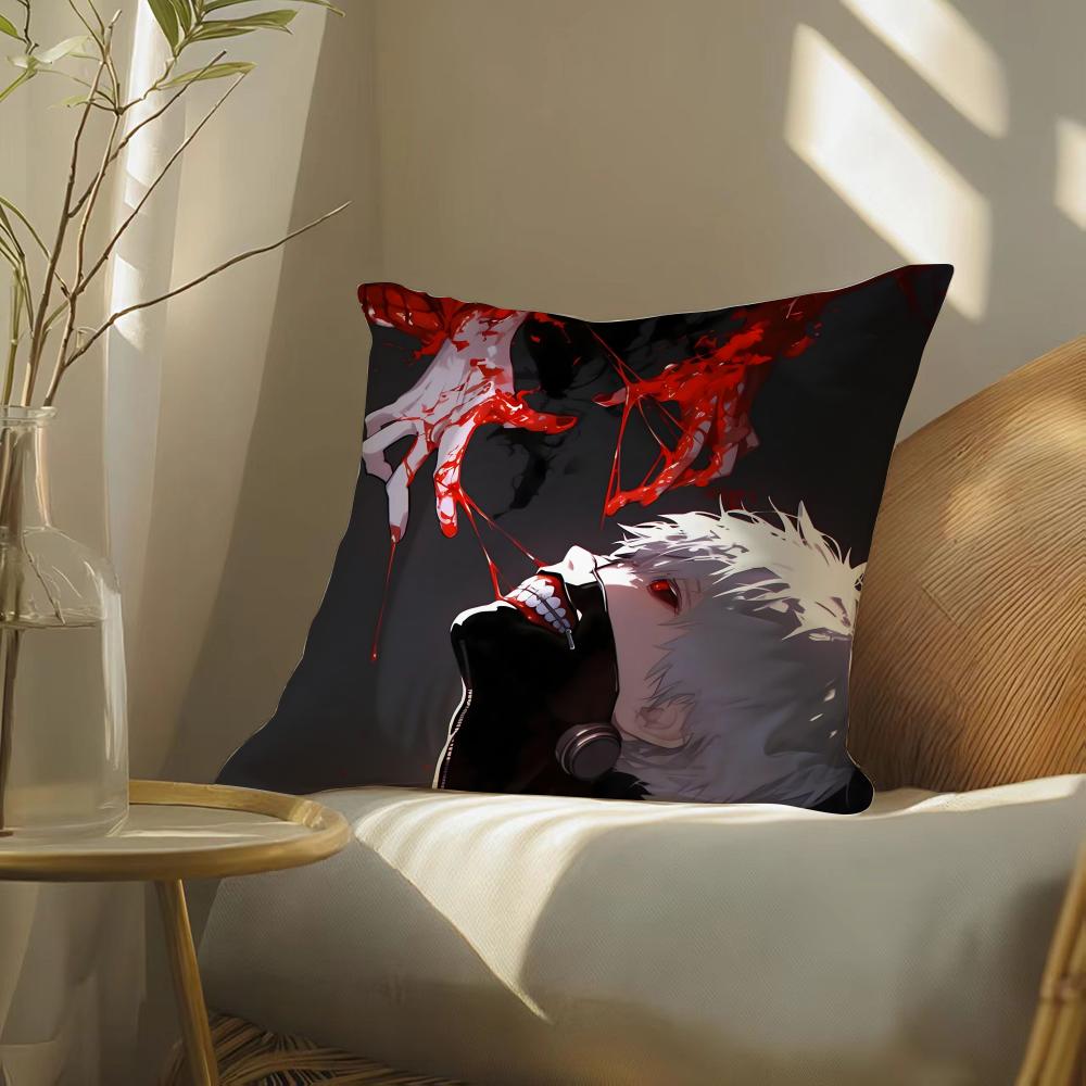 

Tokyo Ghoul Pillow Case Pattern Printed Pillowcase for Living Room Sofa Cushion Cover Bedroom Decor 30x30 cm