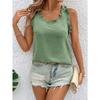 GMXIA Women's Fashion Sleeveless V-Neck Casual Blouses & Shirts