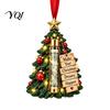 Hanging Money Gift Container Christmas Cash Holder Ornament for Holiday Tree Decorations, Transparent Acrylic Display Box with String Party Favors And